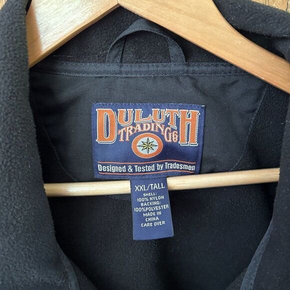 Men's Duluth Trading Company XXL Tall Blue Black Vest Pockets‎ Zipper Utility - Picture 4 of 12